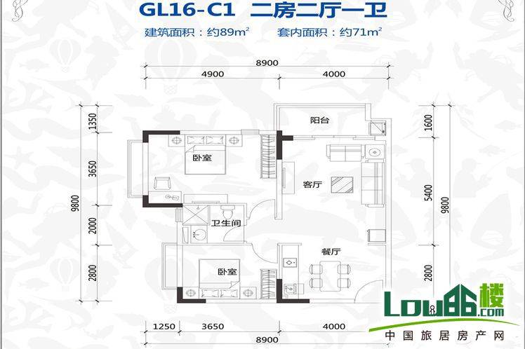 公寓GL16-C1户型